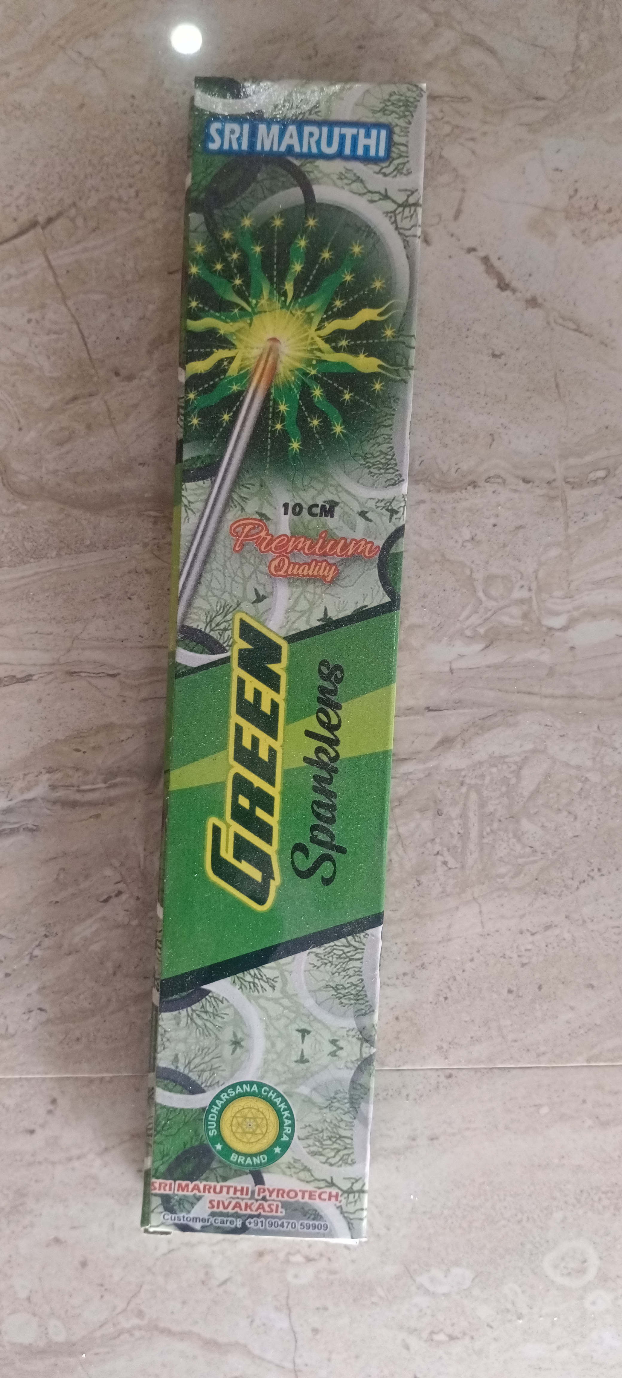 10 CM GREEN SPARKLERS